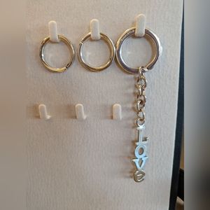 Tiffany Love Keychain heart Sterling Silver